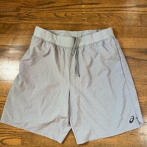 Asics Men's Gray Athletic Shorts 9in